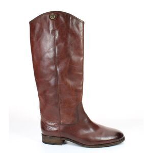 Frye Womens Melissa Button 2 Brown Riding Boots Size 10 Medium (B, M)